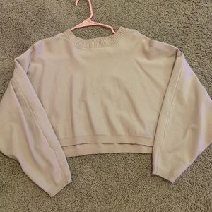 Princess Polly Light Pink Crop Sweater S/M